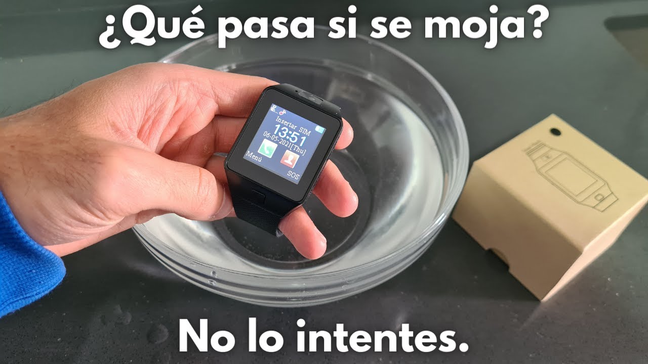 ¿Es el smartwatch DZ09 resistente al agua? Por favor, no intentes esto 🤦‍♂️