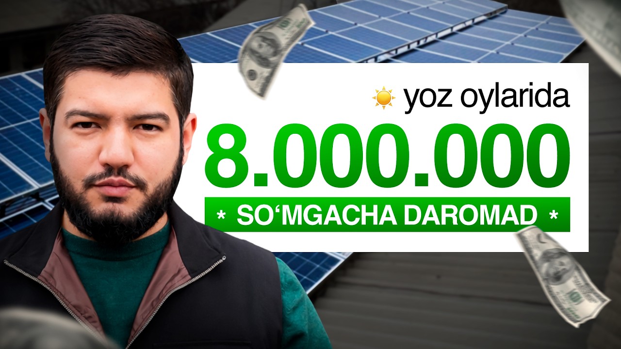 Yoz oylarida 8.000.000 so'mgacha daromad qilish mumkinmi?