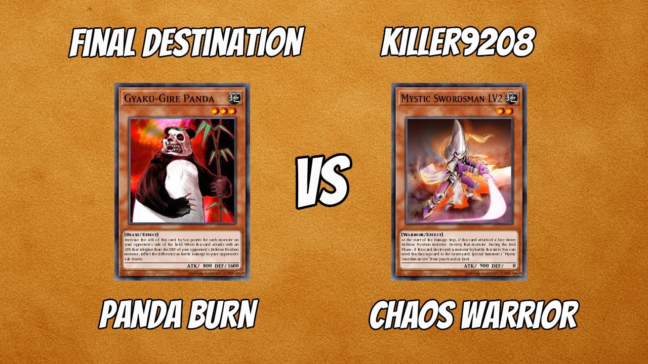 Panda Burn ( Final Destination ) Vs Choas Warrior ( Killer9208 )