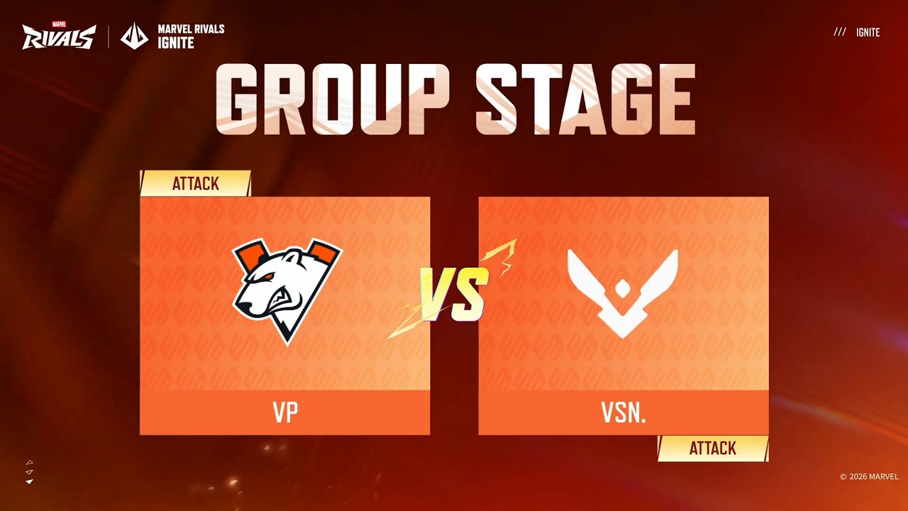 Virtus Pro против Team Vision Ignite, предсезонный турнир 2026 года, групповой этап в регионе EMEA.
