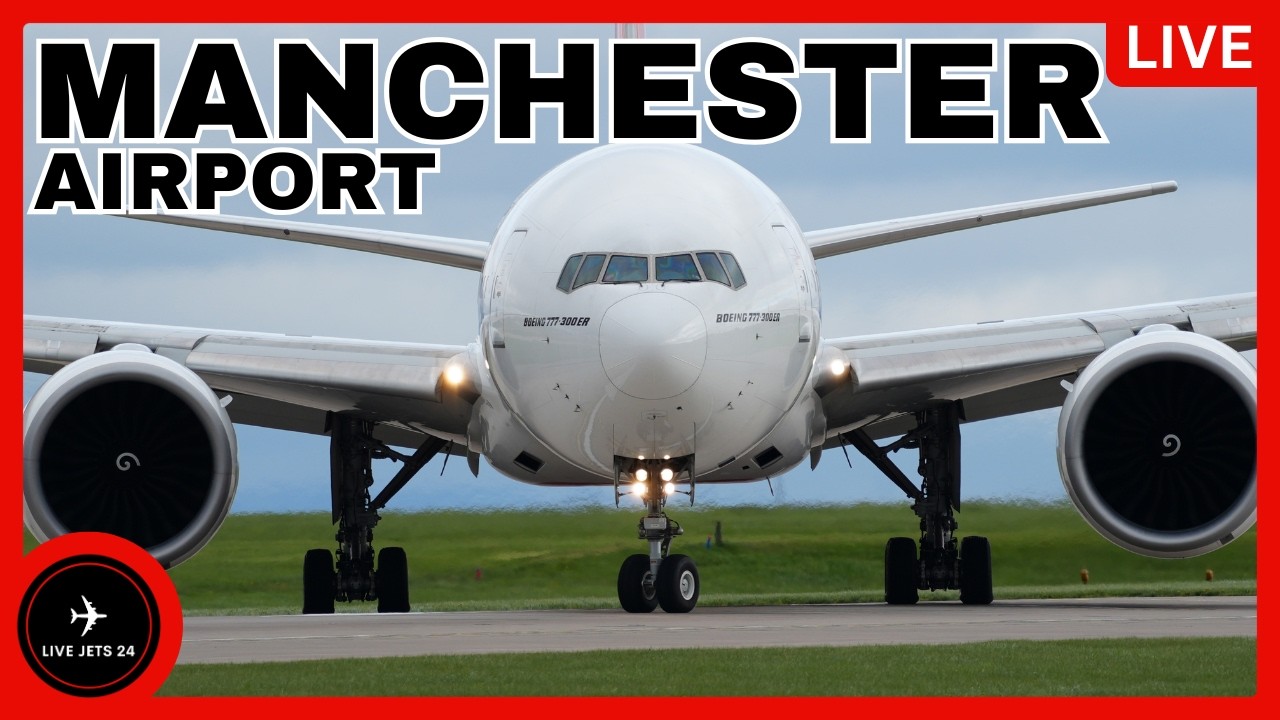 🔴Manchester Airport LIVE - DHL 777 + Man City Dreamliner