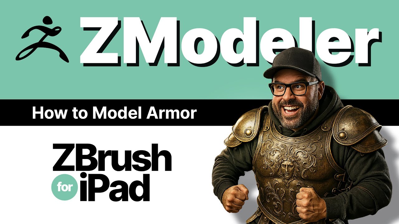 ZBrush for iPad — zmodeler how to create armor