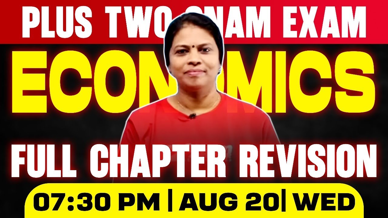 Plus Two Economics Onam Exam | Full Chapter Revision  | Exam Winner