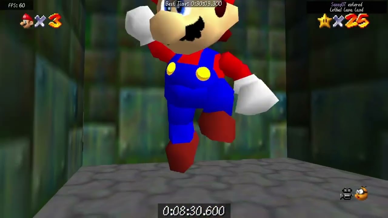 Super Mario 64 Co-op 70 star in 28:48.266