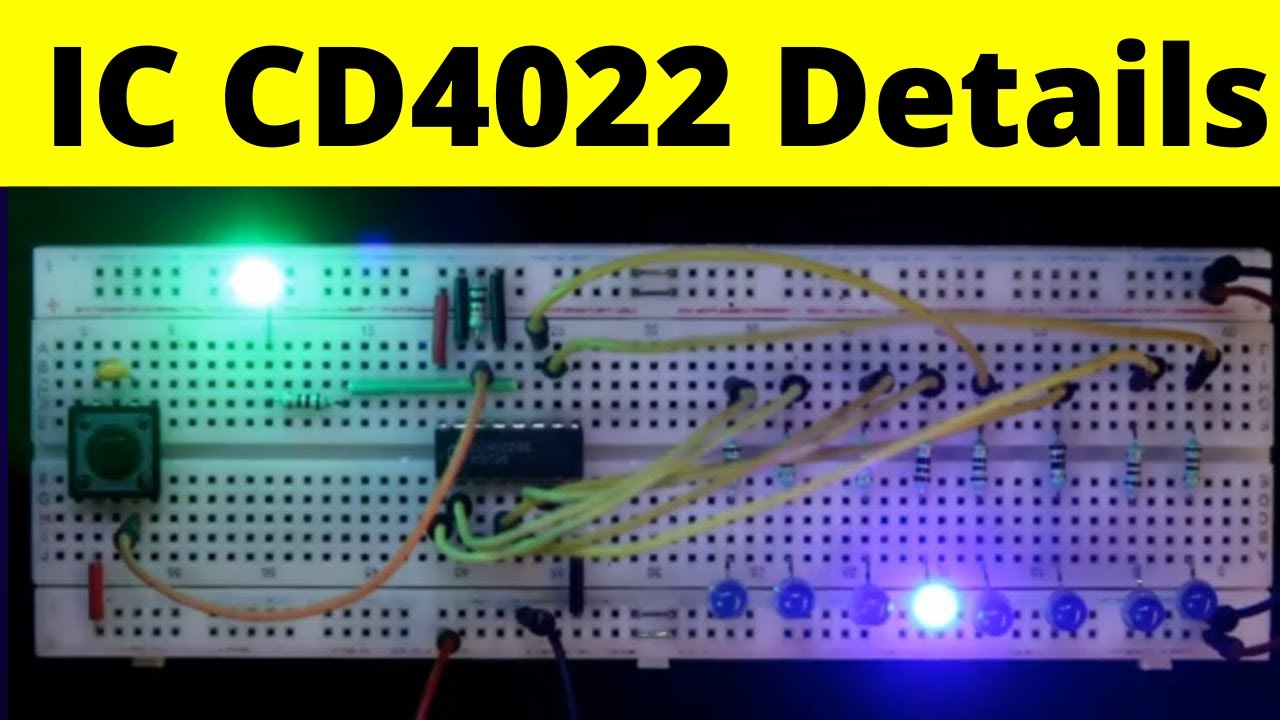 CD4022 | Octal Counter IC 4022 explanation