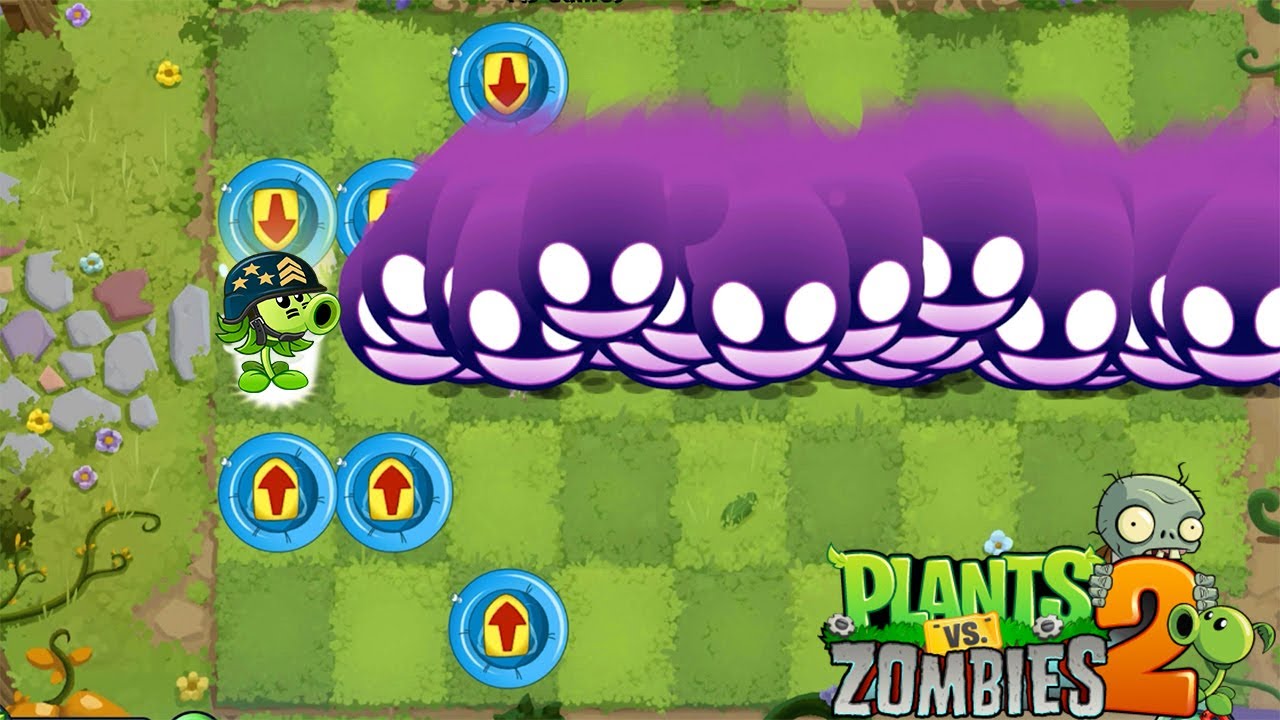 PvZ 2 Fusion - Mega Gatling Pea Using Projectile From Other Plant