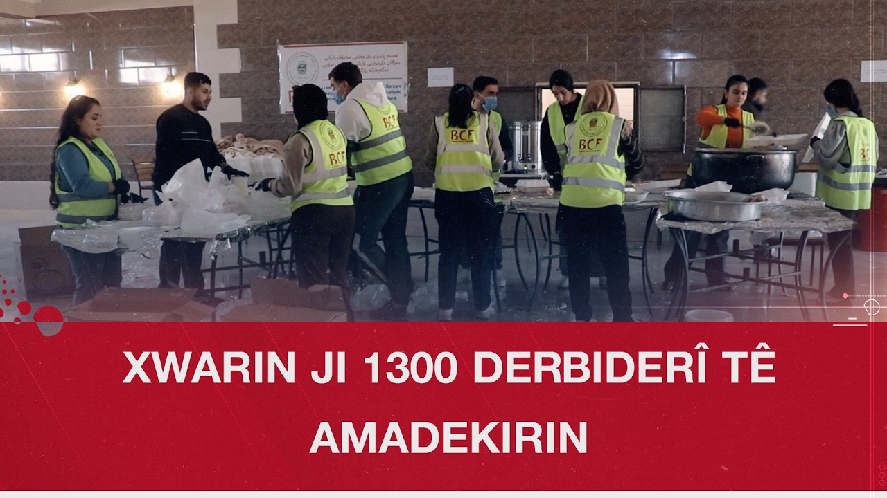 Qamişlo.. Dezgeha Xêrxwazî ya Barzanî xwarina Fitarê li ser derbideran belav dike