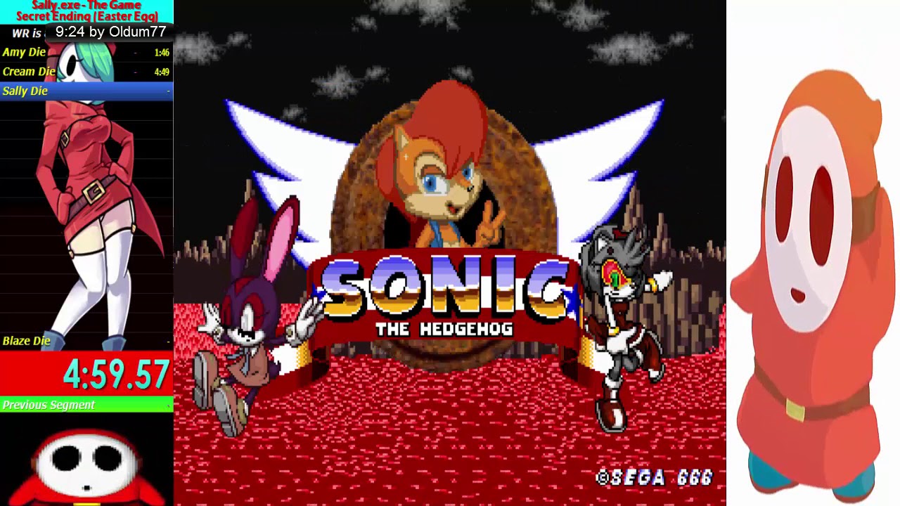9:30.58 (Secret Ending + Easter Eggs) Sally.exe Speedrun MrLO472