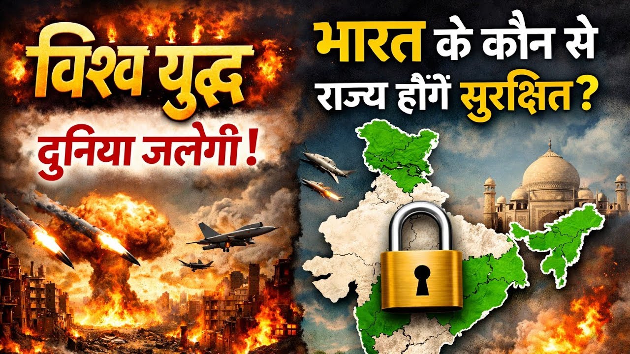 विश्व युद्ध दुनियाँ जलेगी। भारत के कौन से राज्य होंगे सुरक्षित।