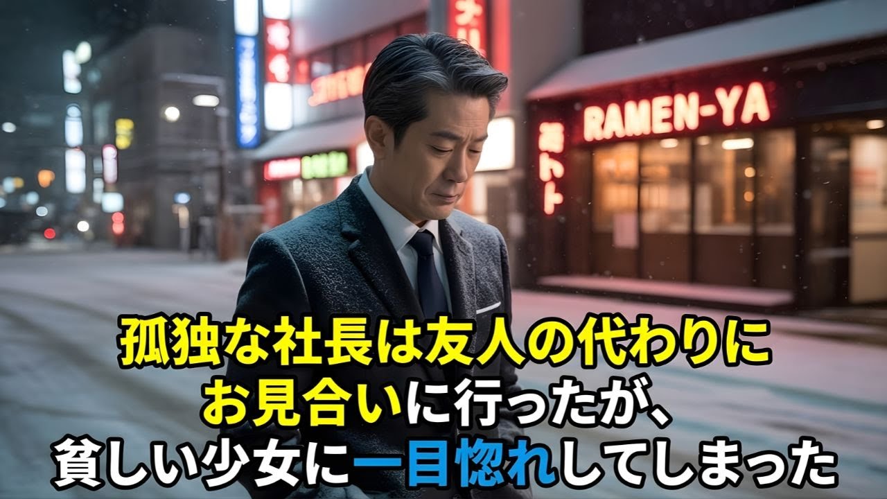 「孤独な社長は友人の代わりにお見合いに行ったが、貧しい少女に一目惚れしてしまった」