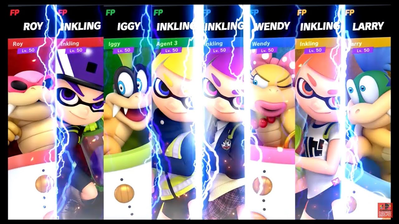 Super Smash Bros Ultimate Amiibo Fights – Request #19783 Koopaling & Inkling team ups