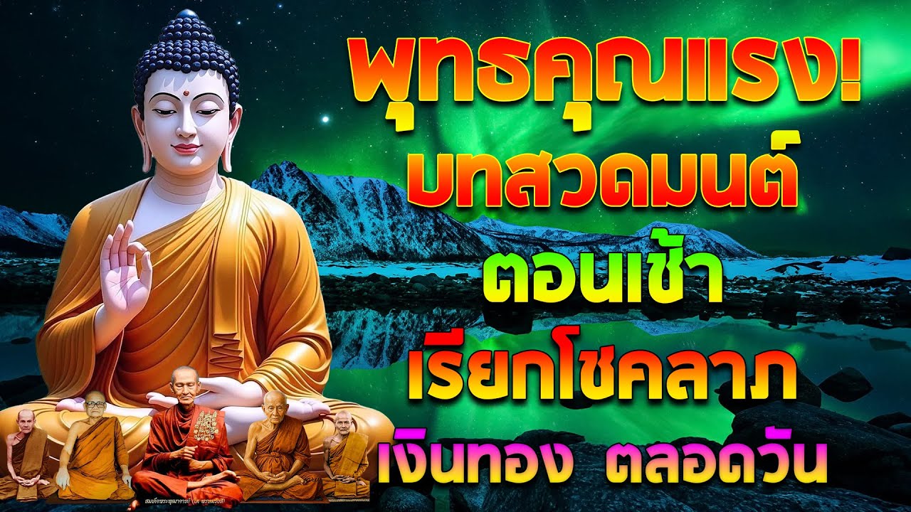 พุทธคุณแรง! บทสวดมนต์ตอนเช้า เรียกโชคลาภ เงินทอง ตลอดวัน🙏แค่เปิดฟัง เมื่อประตูเปิด โชคลาภเข้ามาทันที