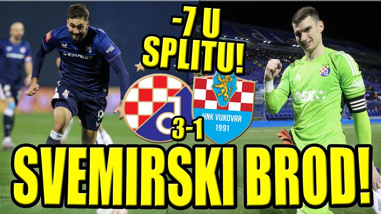 🔵DINAMO 3:1 VUKOVAR🔵KLIK-KLAK DINAMO PRVAK?🔵