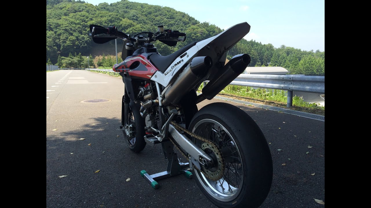 Husqvarna SM450R ARROW custom twin/dual exhaust