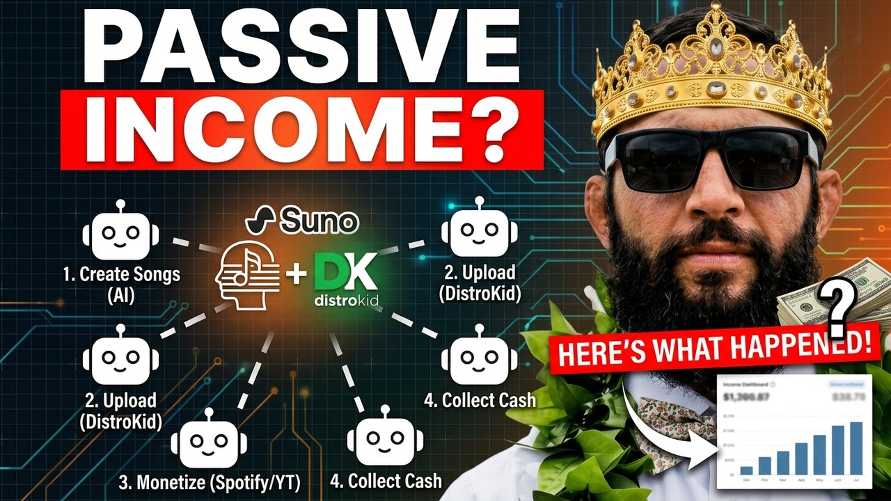 (New Course) Suno AI + DistroKid = Passive Income? Here's What Happened