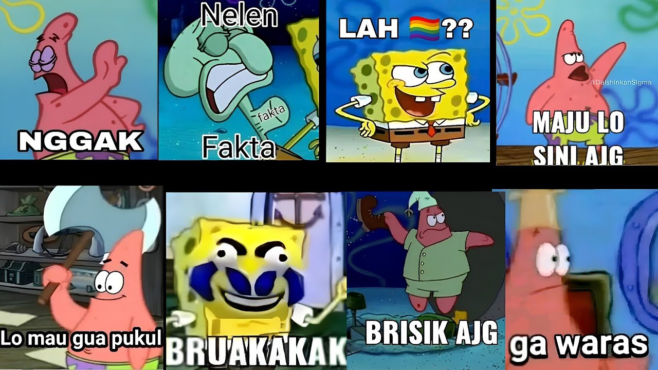 Kumpulan Doksli Stiker Meme Spongebob #8 (Spesial 80+ Stiker)