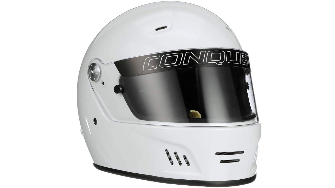 Conquer Snell SA2020 Full Face Auto Racing Helmet Overview