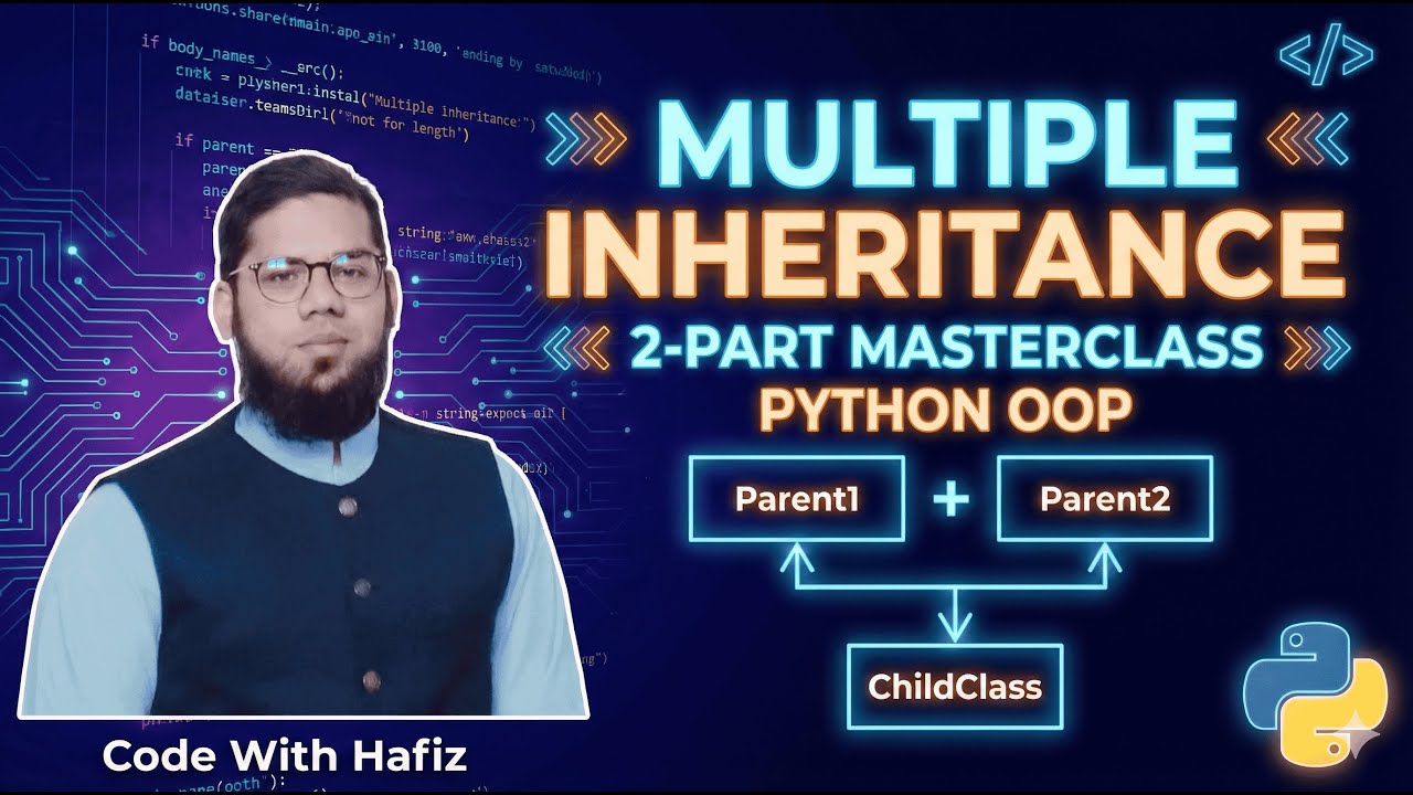 Python OOP: Multiple Inheritance Explained | 1-Part Masterclass for Beginners | Code With Hafiz