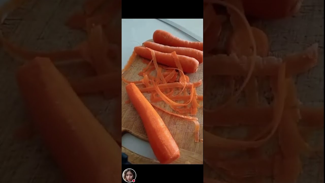 🥕🥕 PEEL CARROT 🥕 VEGGIES 🤤🤤🥕🥕🥕 HEALTHY 🥕🥕
