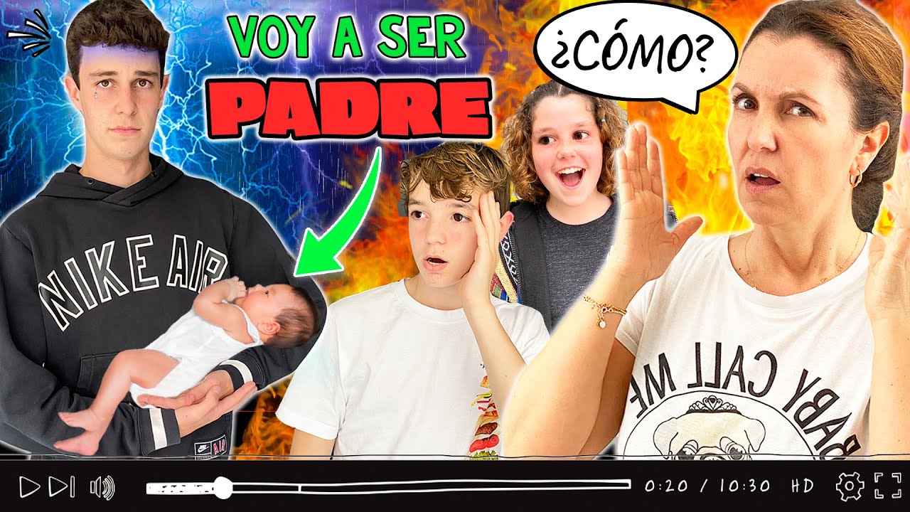 VOY a SER PAPÁ 😰 ¡Mateo va a SER PADRE JOVEN! 👶 ¿EMBARAZO? Broma a MI MADRE 🤣