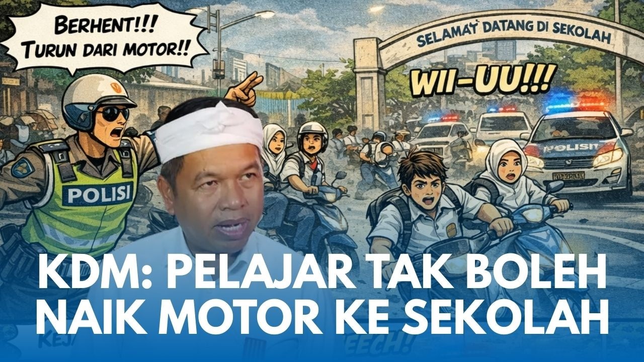 POKOKNYA PELAJAR Gak Boleh Naik Motor ke Sekolah! Intruksi Gubernur Kang Dedi Tahun Depan Ketat!