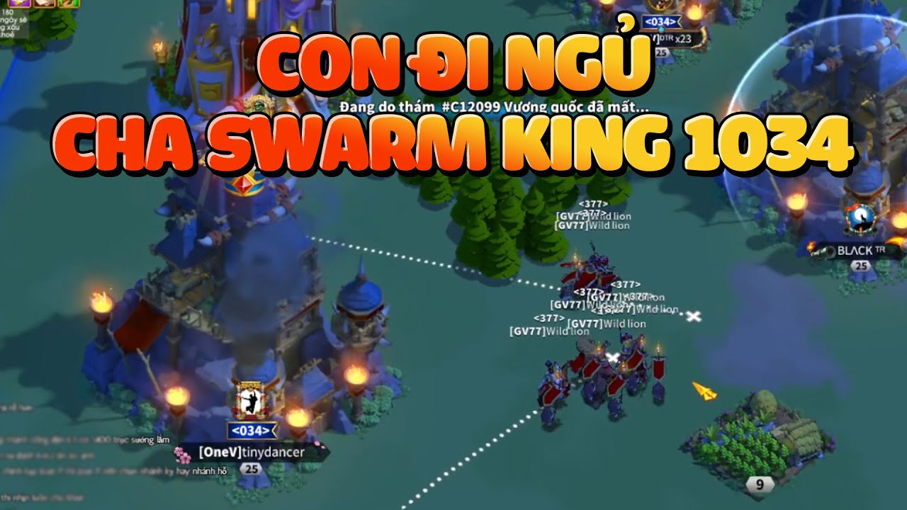 Mr Hope Đi Ngủ - Wild Lion Một Mình Swarm Nhà King OneV Quá Chiến Rise of Kingdoms #2377 vs #1671