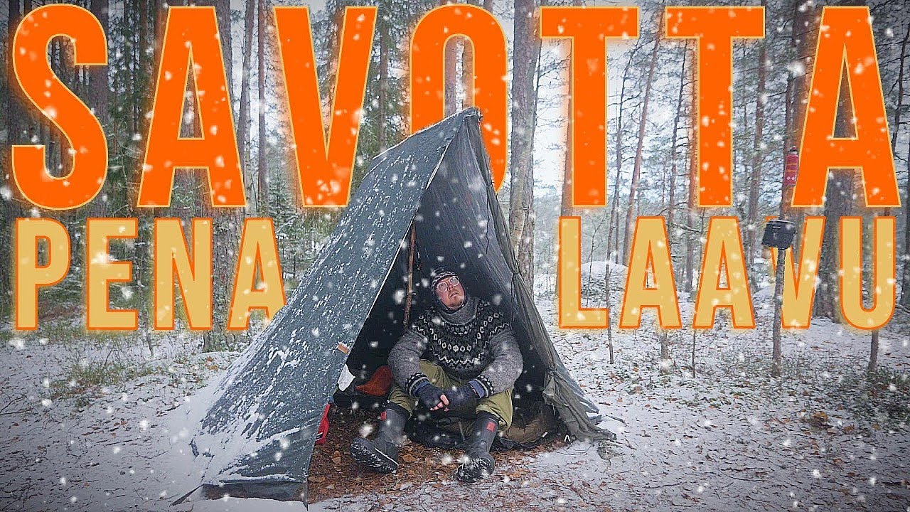 UNOHDETUT RETKEILYVARUSTEET: Savotta Pena-Laavu Ensilumessa | MIK&Auml; IHMEEN TESTIVOITTAJA?