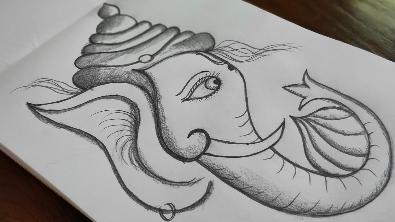 How to draw Ganesha|Easy Ganesh Drawing|Ganesh Chaturthi Drawing|Pencil Drawing|Ganesh Drawing