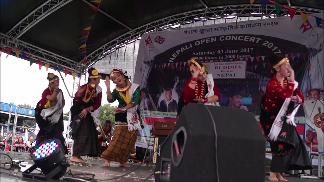 TERIYA DANCE in group Jhyaure in UK Magar Association Open concert 2017