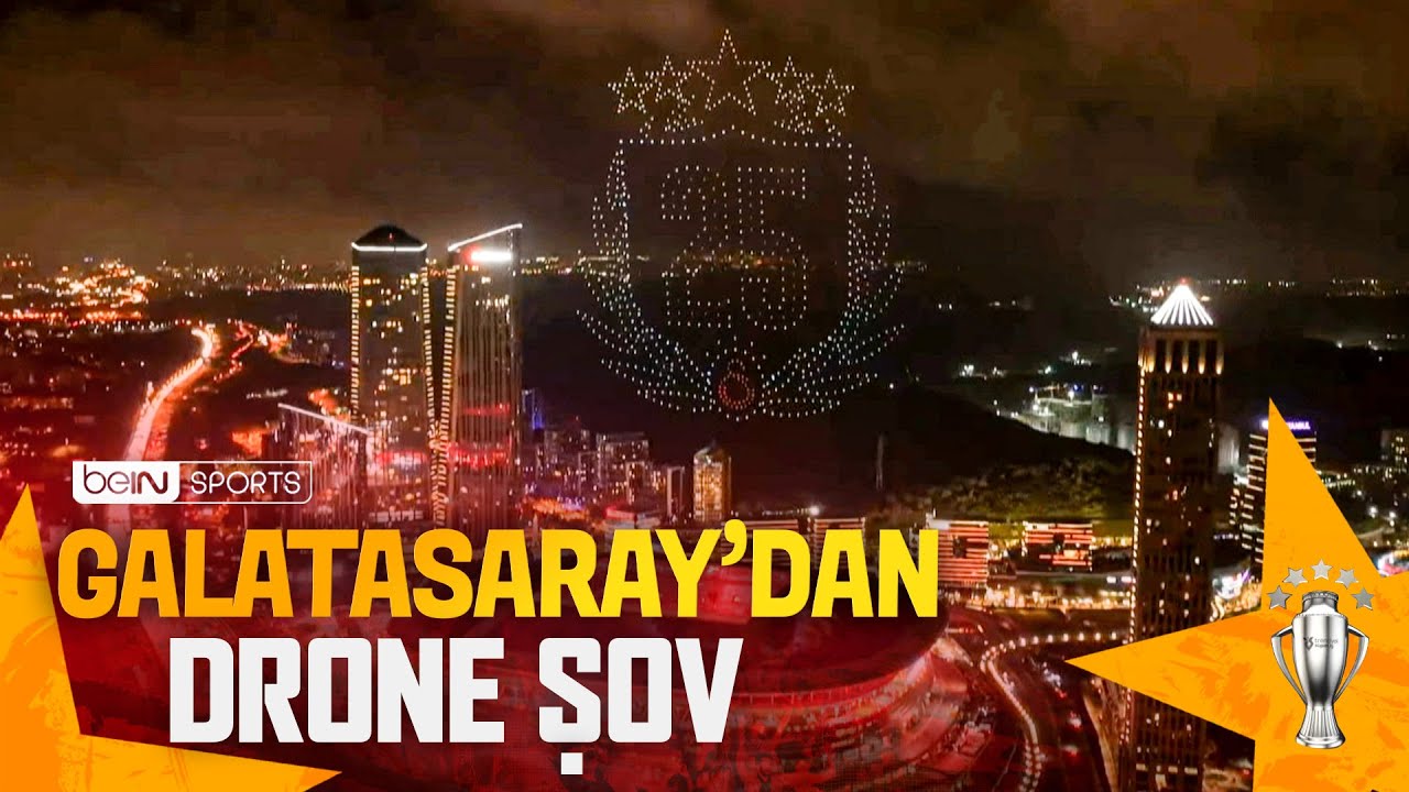 Galatasaray'dan Drone Şov l Galatasaray'ın 25. Şampiyonluk Kutlamaları