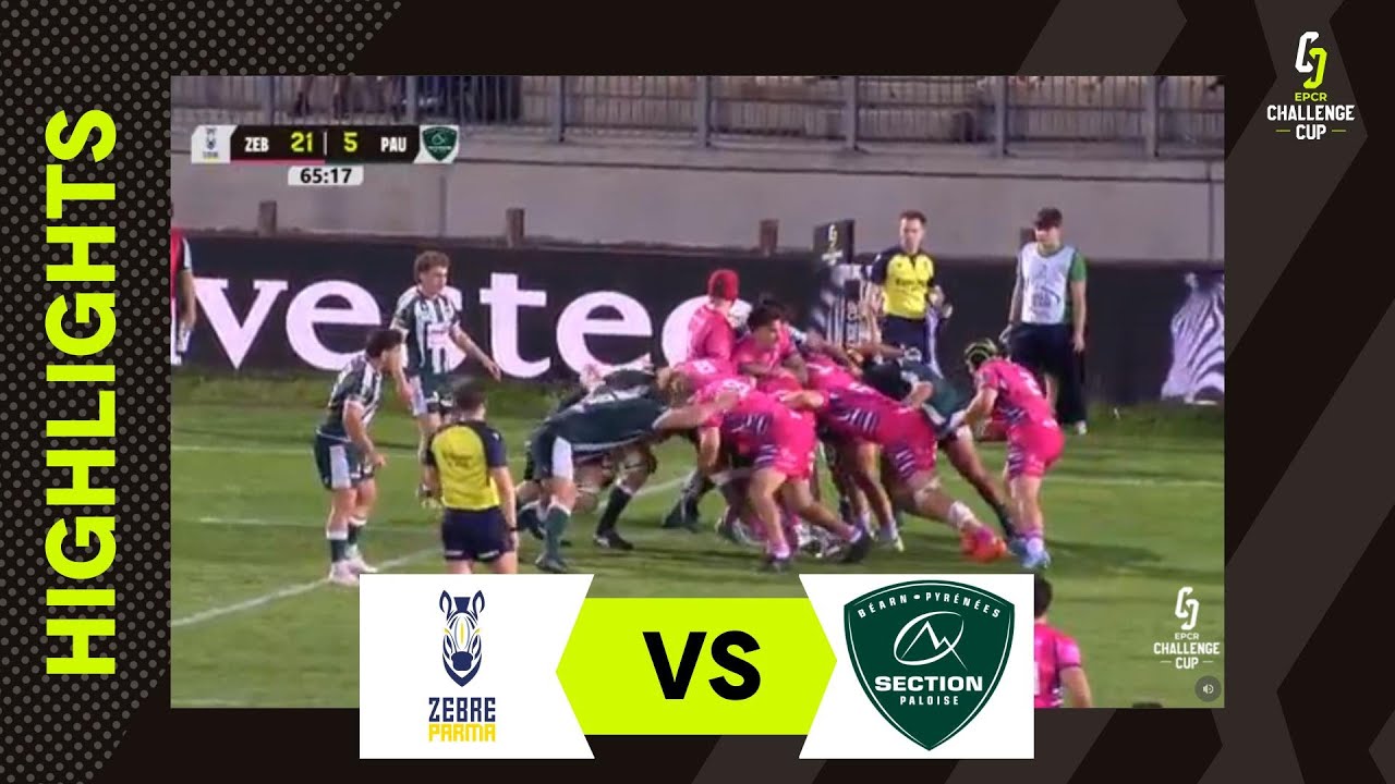 INSANE Tries You Need to See 🔥| Zebre Parma v Section Paloise | EPCR Challenge Cup Instant Highligh