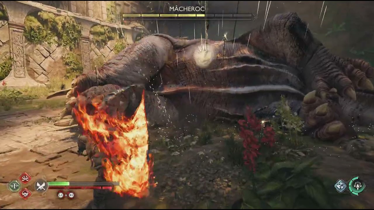 God of War Ragnarok - kratos VS Macheroc