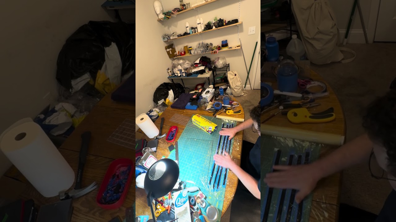 Adding reinforcement strips on the outside of a 1mm thick butt seam on an inflatable latex whale