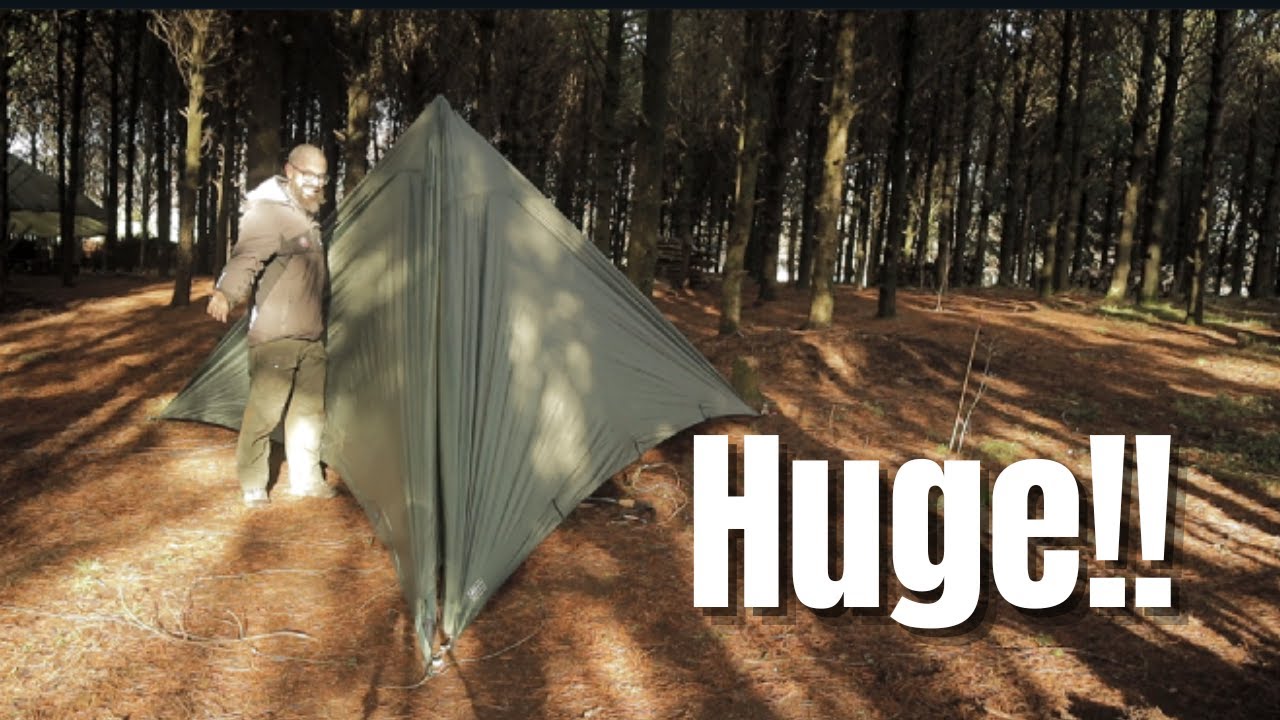 Tarpology - DD 4X4 Tarp Tipi Pyramid Tent Setup