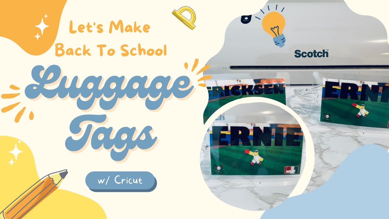 How To Make Custom Laminated Luggage Tags / Bag Tags Using Cricut Design Space