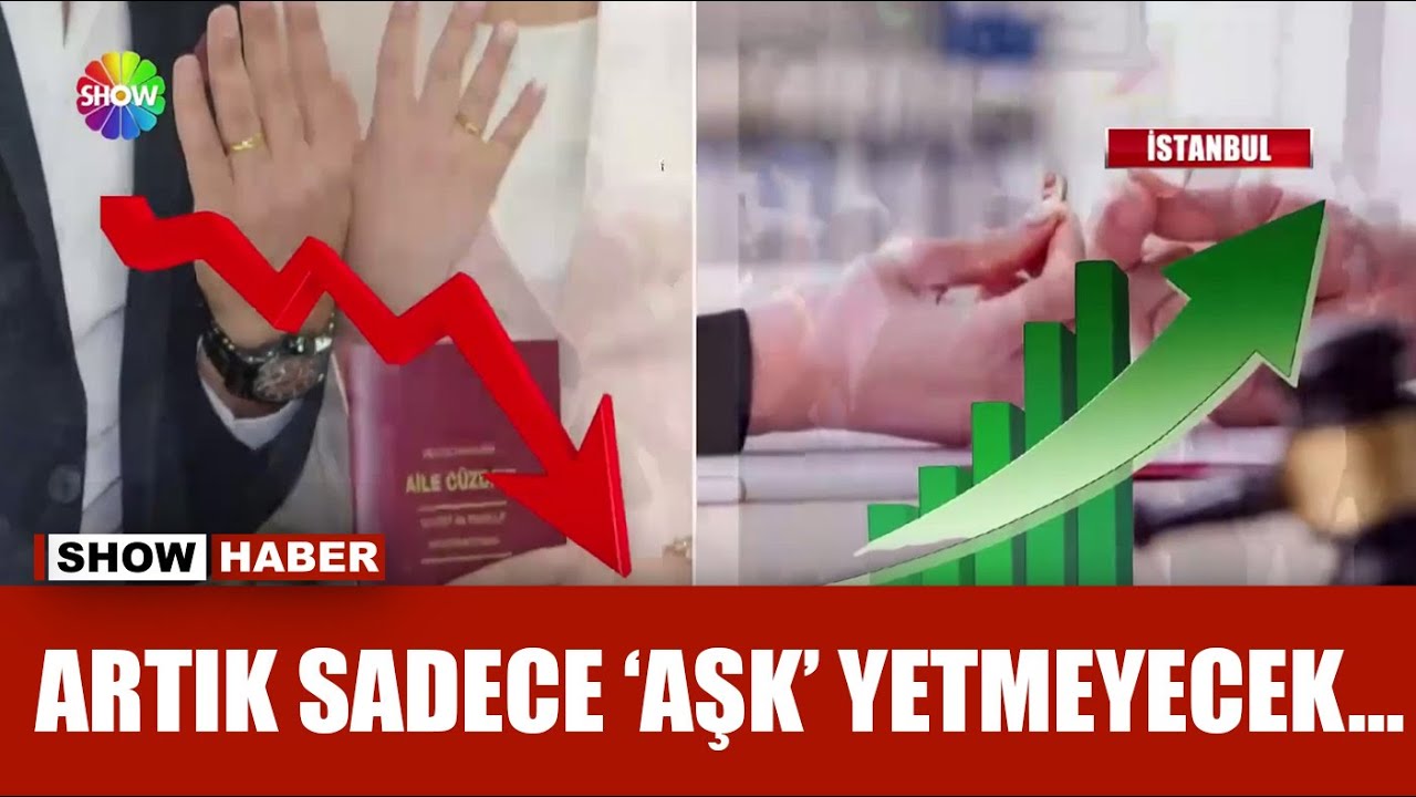 Evlilik oranı d&uuml;şt&uuml;, boşanmalar arttı