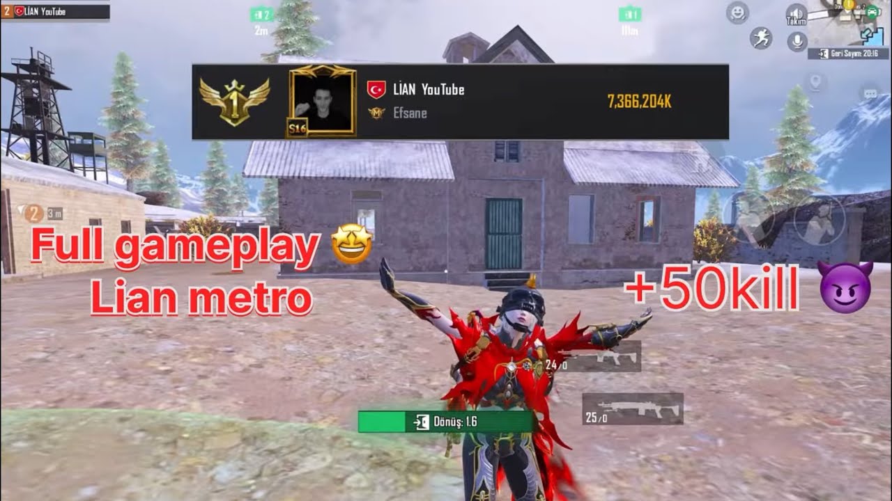 LİAN METRO GAMEPLAY 🤩 Pubg mobile metro royale ch27