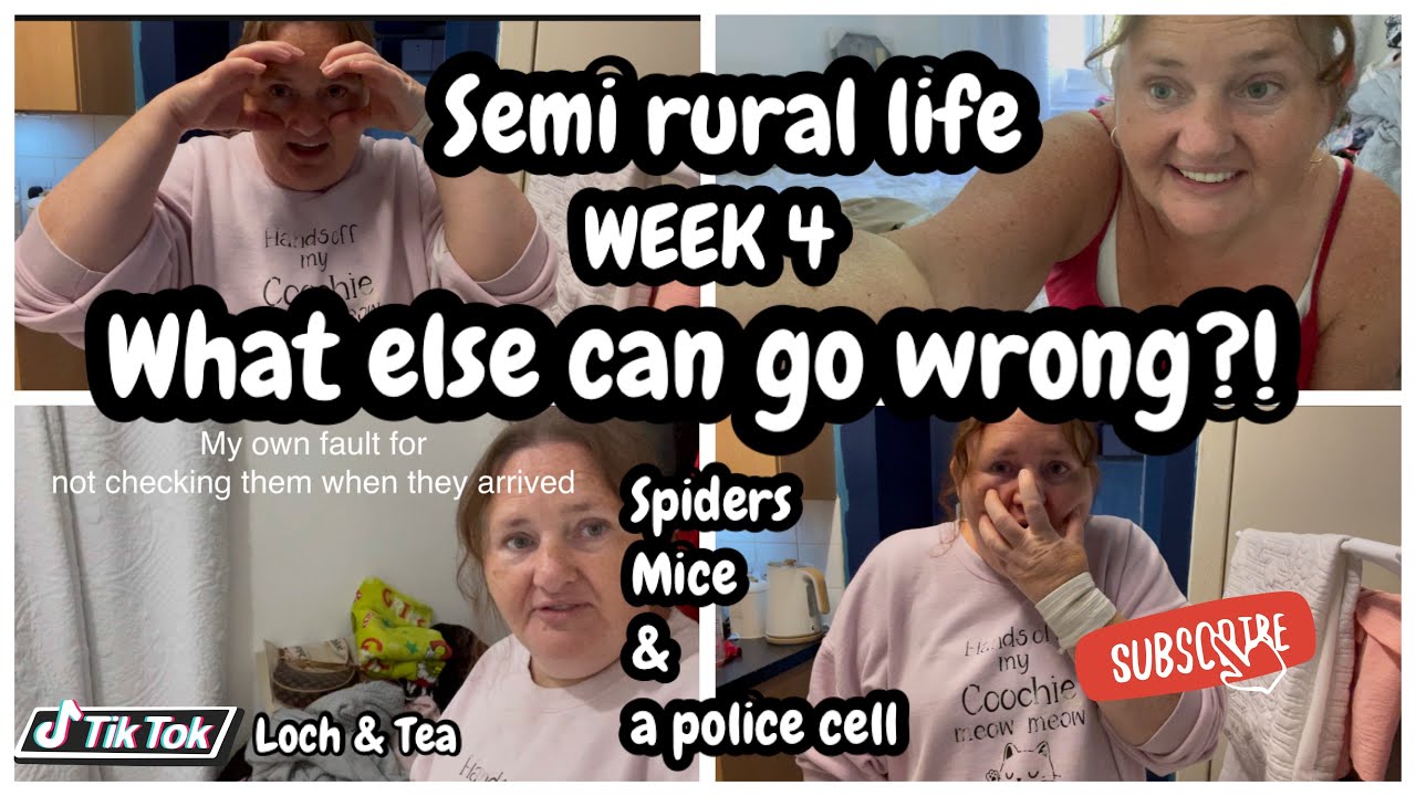 My bedroom was a prison cell!! |  spiders mice and tears!. Week 4. semi rural life 