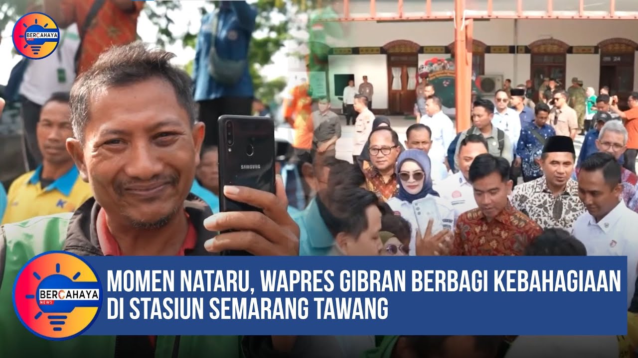 Momen Nataru, Wapres Gibran Berbagi Kebahagiaan di Stasiun Semarang Tawang
