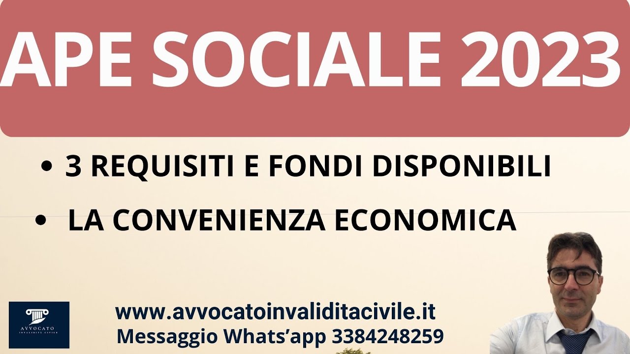 APE SOCIALE 2023. CHI SONO I BENEFICIARI?