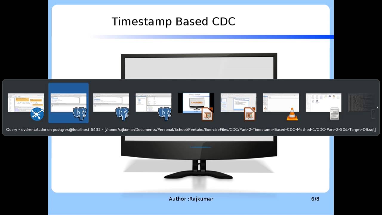 CDC - Change Data Capture with Pentaho Kettle - Timestamp  Technique - Section 2 - 1