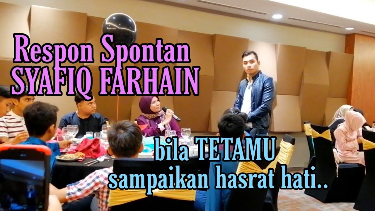 Request dari Tetamu - Syafiq Farhain nyanyikan lagu Gerhana Cinta Luka (Iklim)