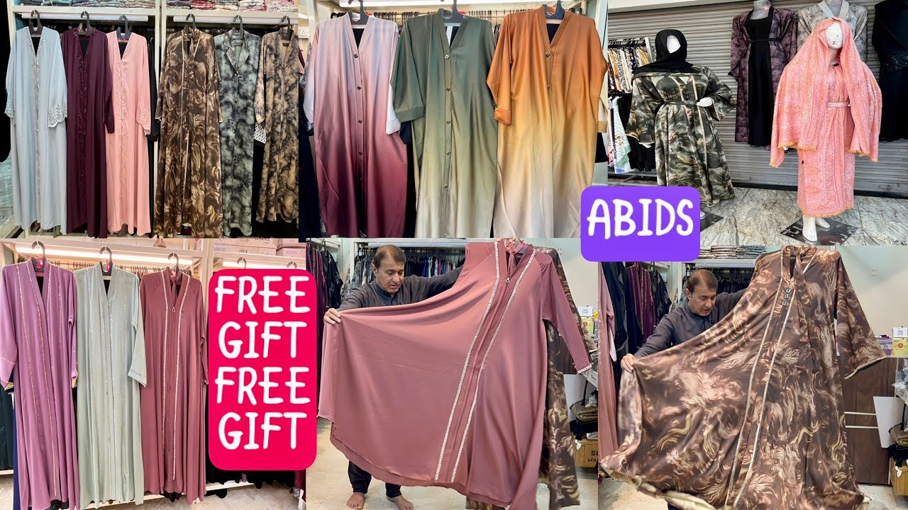 Hyderabad Famous 😱The hijab store🌟Dhamakaoffer₹1600/-2abaya/monto/Eid Offer2026,Abids#viralvideo 🔥🔥