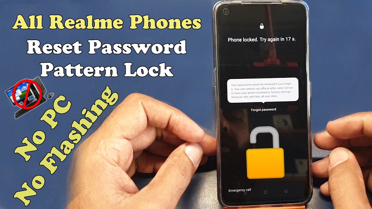 Realme 7 Pro Hard Reset Pattern Lock, Password No PC No Flashing