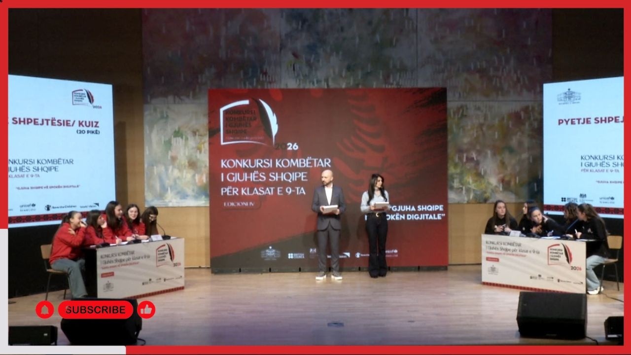 🔴 LIVE - Konkursi Kombëtar i Gjuhës Shqipe 2026