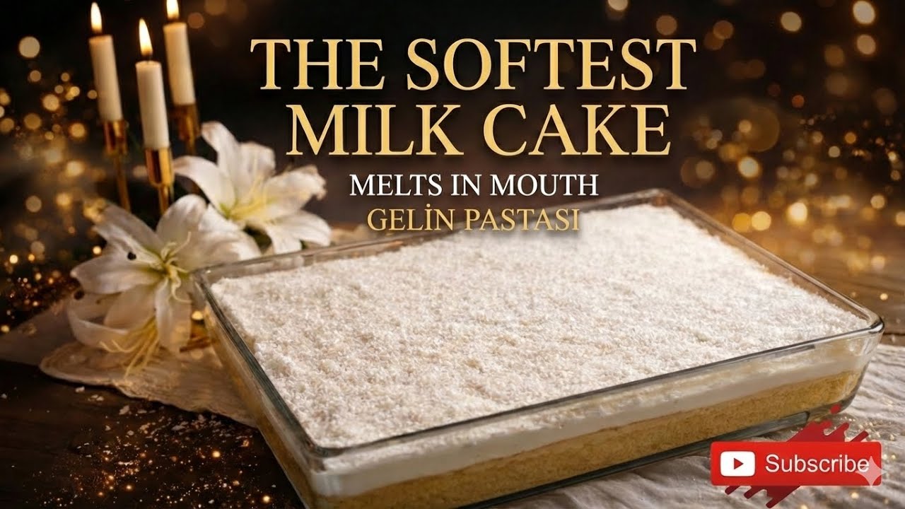 ✨THE SOFTEST MILK CAKE EVER! (TURKISH BRIDE CAKE) 