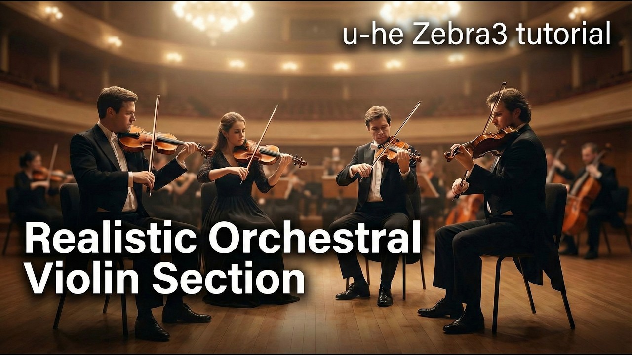 Realistic Orchestral Violin Sections in Zebra 3 - Pure Synthesis