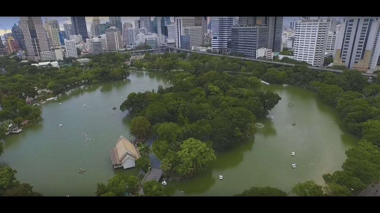 Lumpini park, Drone footage//ルンピニ公園 ドローン空撮//สวนลุมพินี  DJI Phantom3