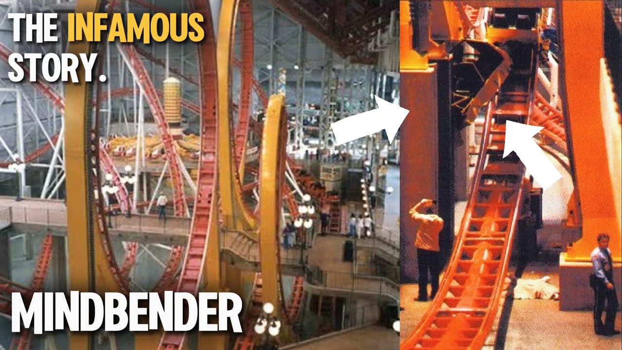 The Story of the Most INFAMOUS Roller Coaster of All Time? | Meet Galaxyland's Mindbender!!