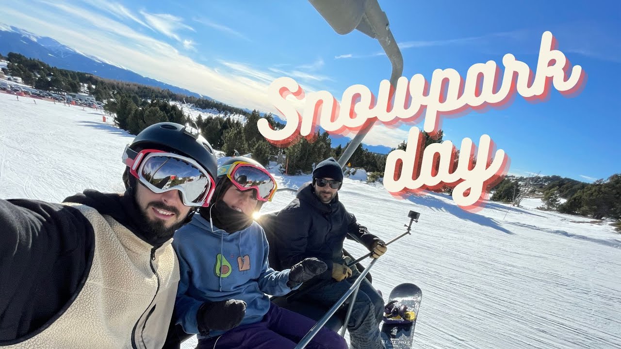 Primer día de snowboard en Font-Romeu.